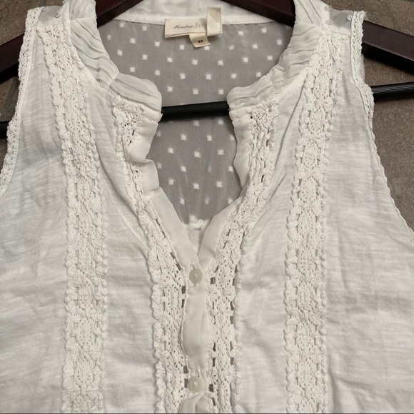 EUC! - Anthro | Meadow Rue Jenson Crochet Lace Top - Picture 5 of 9